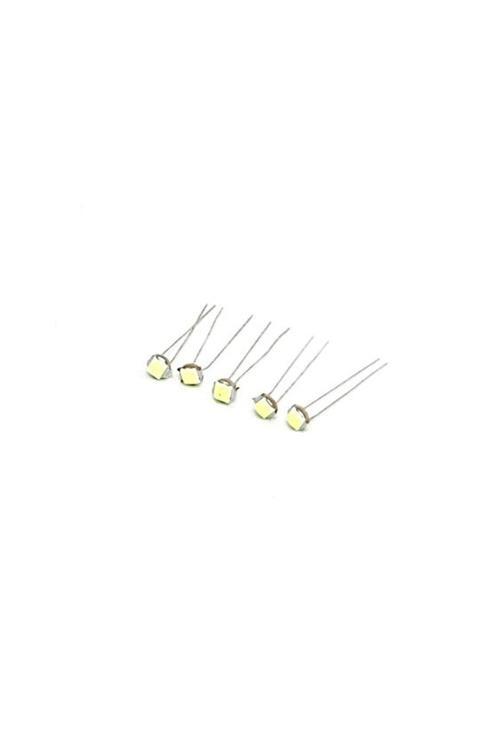5 Adet T3-T4-T5 Duy Uyumlu Mini Kıl Bacak Led Ampul Beyaz