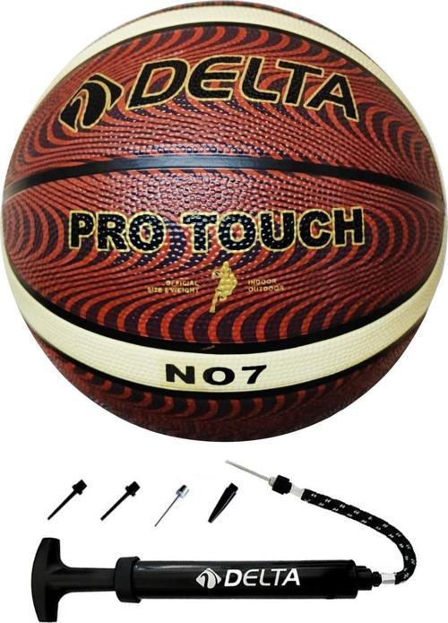 Pro Touch 7 Numara Dura-Strong Deluxe Basketbol Topu + Çok Fonksiyonlu Top Pompası İkili Set