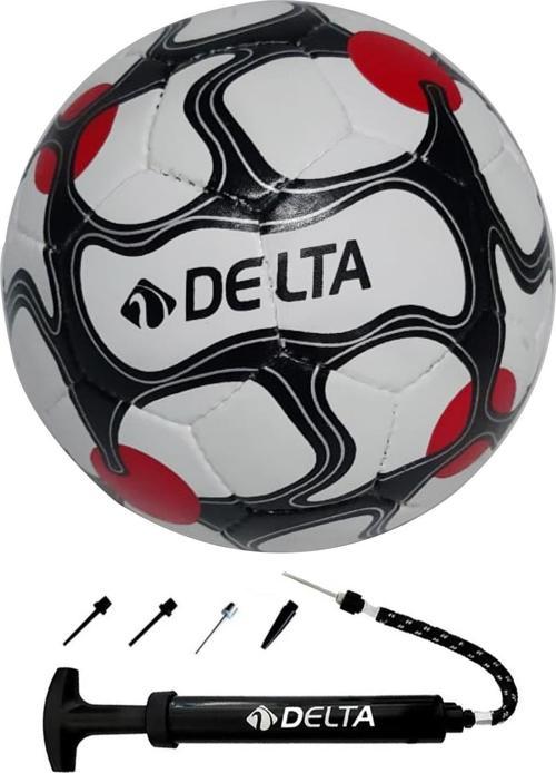 Vega El Dikişli 4 Numara Dura-Strong Futbol Topu + Çok Fonksiyonlu Top Pompası İkili Set