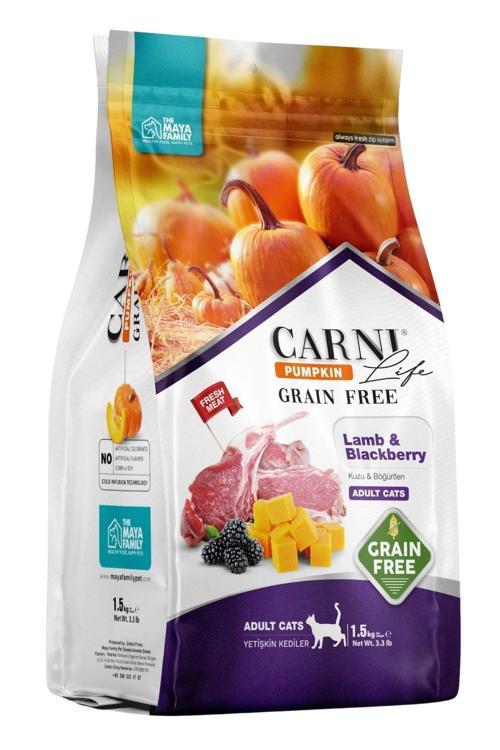 Pumpkin Tahılsız Yetişkin Kedi Kuzu & Böğürtlen 1,5 Kg