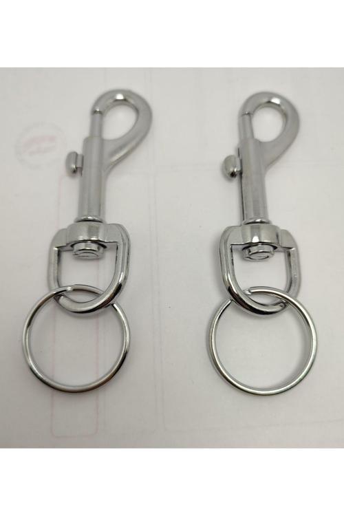 (2 Adet ) Büyük Boy Anahtarlık Bele Takmalı Kancalı Anahtarlık Gemici Model Büyük Boy