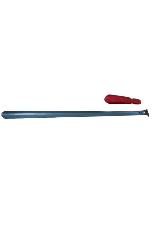 (2Li Set) 75 Cm Krom Çelik Ayakkabı Çekeceği Ve 18Cm Plastik Kerata (2Li Set)