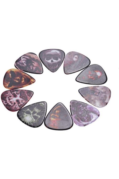 Ap-10 R2 Iki Taraflı Baskılı Renkli Gitar Pena Kapaklı