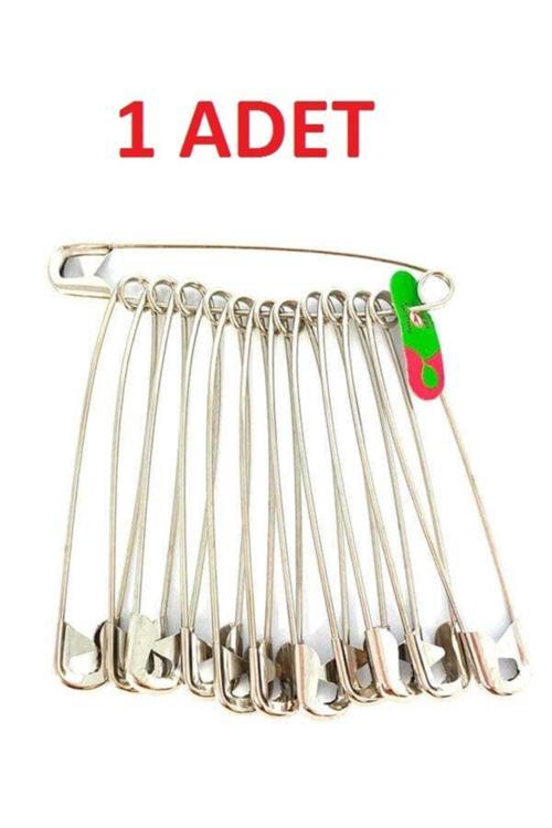 (1 Adet) Büyük Boy No:4 Çengelli Iğne 5Cm Boyunda 12 Adetli Çatal Iğne (1 Adet)