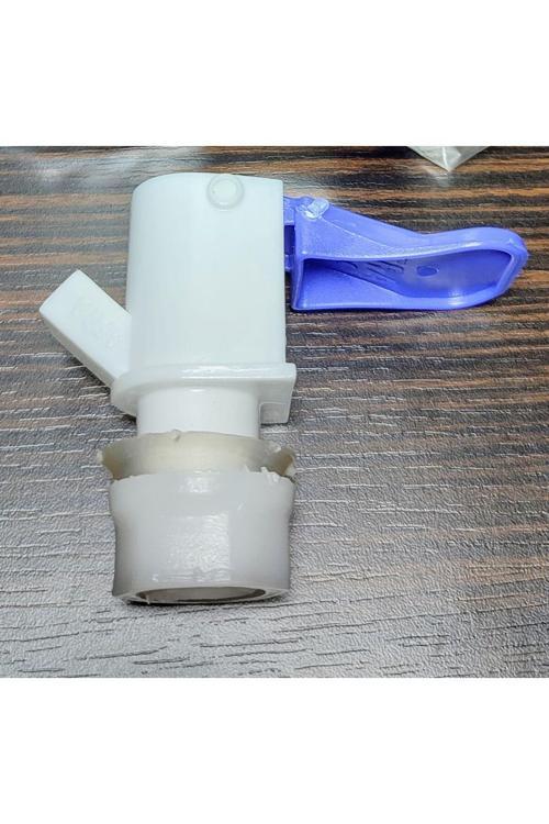 Mandallı Plastik Termos Musluğu Aç Kapa Termus Çeşmesi 2 Boy Mavi Termoslara Uyumludur