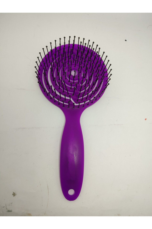 Tarak 3D Üç Boyutlu Yuvarlak Profesyonel Saç Açma Tarağı Dolaşık Saç Açma Fırça Tarak