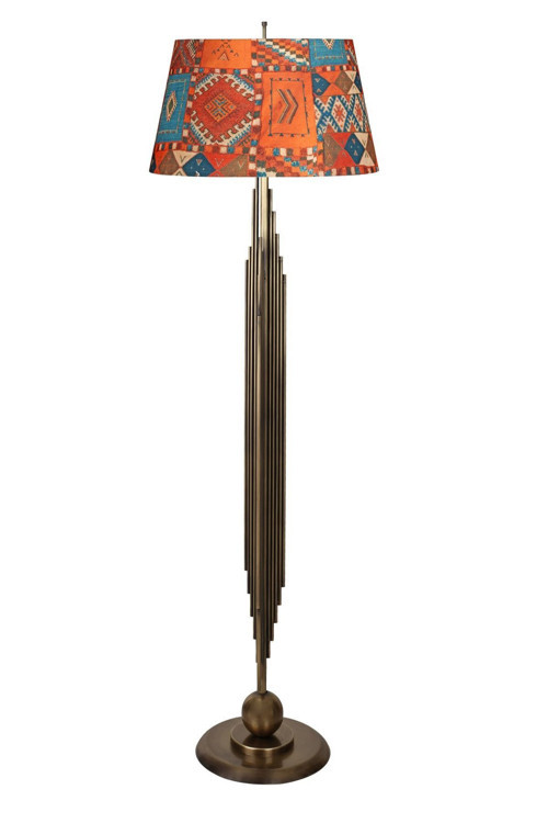 Marche Eskitme Mat Gold Kaplama Metal Lambader - Capadocia