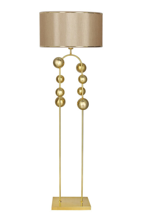 Cabil Gold Kaplama Metal Lambader - Gold Şeritli Mataro