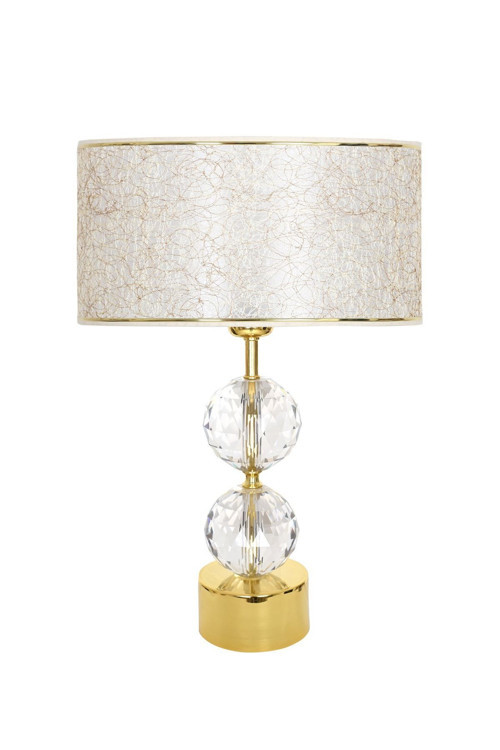 Gld-krs01 Gold Ayaklı Kristal Abajur - Gold Sarı Kırçıl