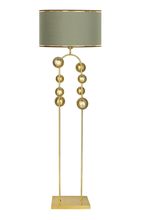 Cabil Gold Kaplama Metal Lambader - Gold Şeritli Haki