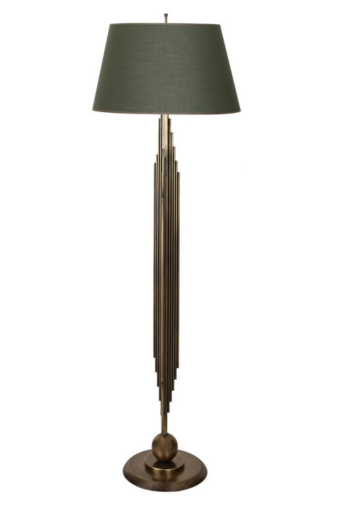 Marche Eskitme Mat Gold Kaplama Metal Lambader - Haki