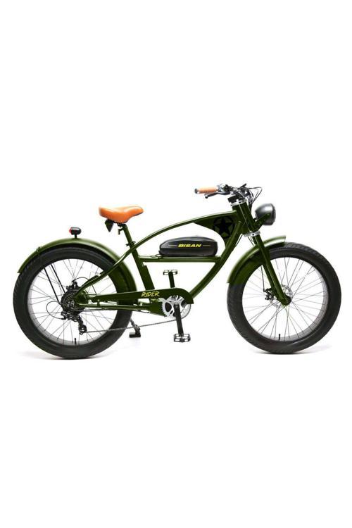 RİDER ELEKTRİKLİ BİSİKLET 46 CM DİSK FREN 26 JANT 7 VİTES HAKİ SİYAH
