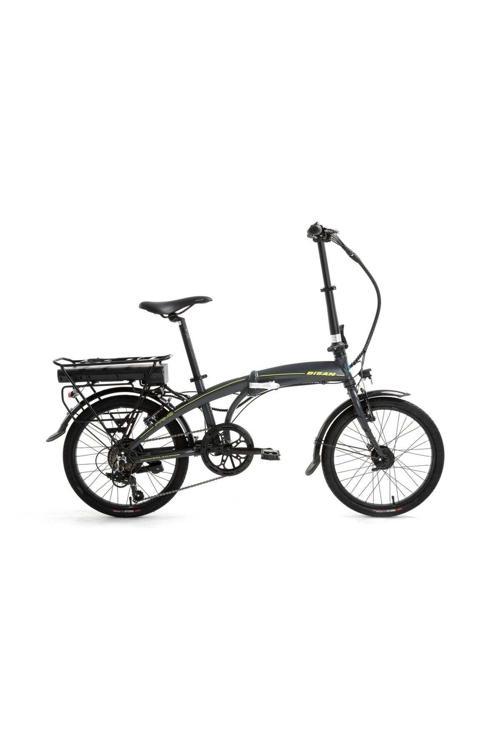 PRİME ELEKTRİKLİ KATLANIR BİSİKLET 32 CM V 20 JANT 7 VİTES MAT GRİ SARI