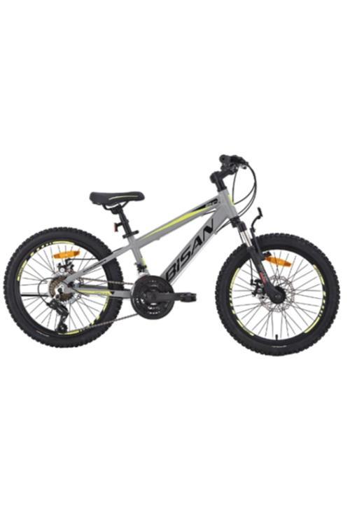 COOPER ÇOCUK BİSİKLETİ 30 CM HD 24 JANT 21 VİTES AÇIK GRİ SİYAH SARI