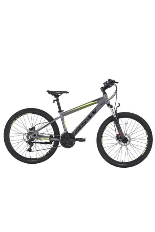 COOPER DAĞ BİSİKLETİ 37 CM HD 27.5 JANT 21 VİTES AÇIK GRİ SİYAH SARI