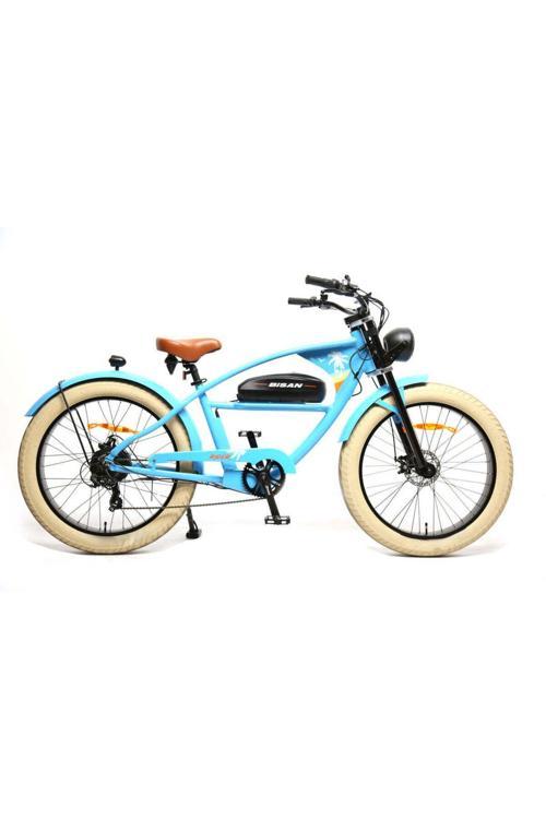 RİDER ELEKTRİKLİ BİSİKLET 46 CM DİSK FREN 26 JANT 7 VİTES GÖKYÜZÜ MAVİSİ TURUNCU