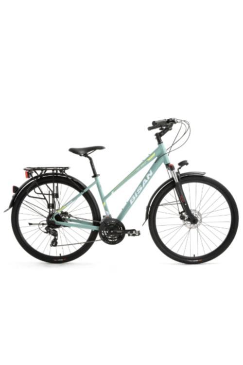 TRX 8300 CİTY ŞEHİR BİSİKLETİ 45 CM DİSK FREN 700C JANT 27 VİTES ÇAĞLA YEŞİLİ BEYAZ SARI