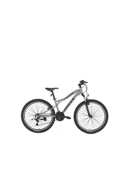 BUFFALO DAĞ BİSİKLETİ 37 CM V 27,5 JANT 21 VİTES AÇIK GRİ SİYAH MAVİ