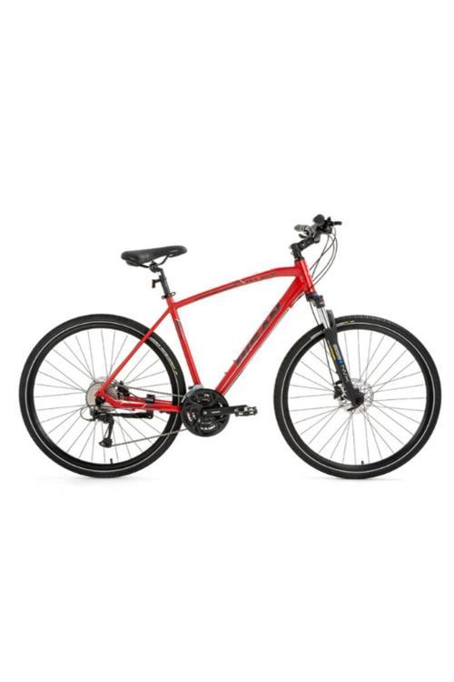 8500 TREKKİNG BİSİKLETİ 54 CM HİDROLİK DİSK 28 JANT 27 VİTES MAT KIRMIZI SİYAH