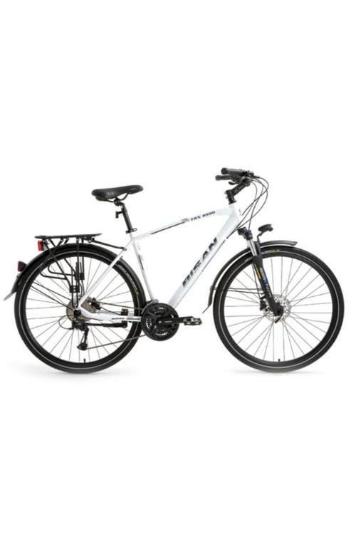 8500 CİTY ŞEHİR BİSİKLETİ 54 CM HİDROLİK DİSK 28 JANT 27 VİTES MAT BEYAZ LACİVERT