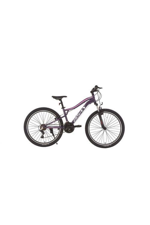 Gazelle Dağ Bisikleti 37 Cm V 27,5 Jant 21 Vites Metalik Mor Açık Pembe