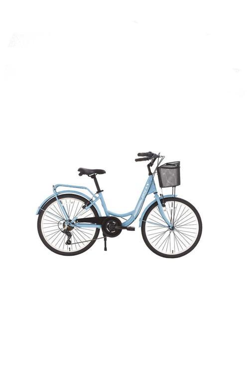 SORRENTO-S ŞEHİR BİSİKLETİ 36 CM V 24 JANT 7 VİTES BEBEK MAVİSİ BEYAZ