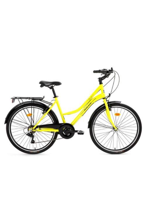 SMİLE ŞEHİR BİSİKLETİ 44 CM V 28 JANT 7 VİTES SARI SİYAH