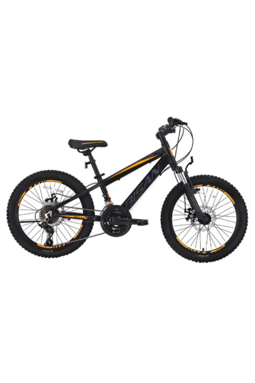 COOPER ÇOCUK BİSİKLETİ 30 CM HD 24 JANT 21 VİTES MAT SİYAH TURUNCU