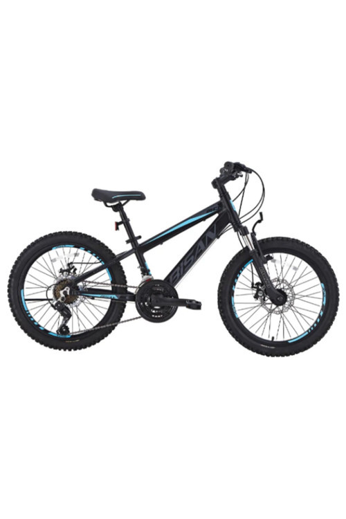 COOPER ÇOCUK BİSİKLETİ 30 CM HD 24 JANT 21 VİTES MAT SİYAH MAVİ