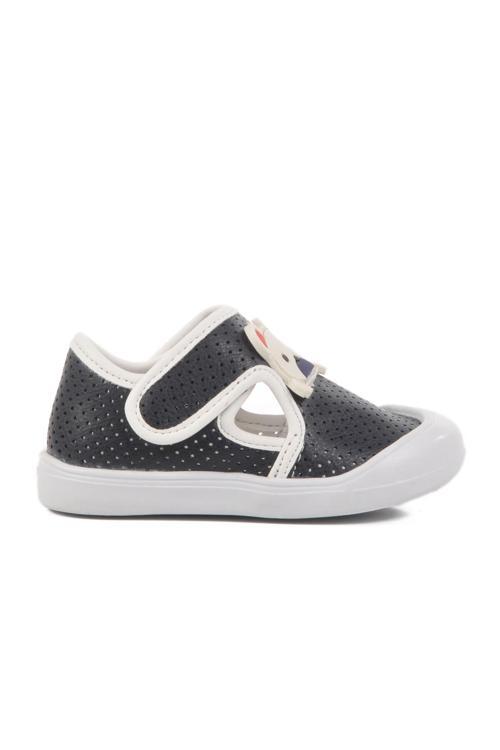 Lacivert Cırtlı Ortopedik Unisex Bebek Ayakkabı 25T101 İA