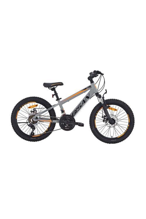 COOPER ÇOCUK BİSİKLETİ 30 CM MD 24 JANT 21 VİTES AÇIK GRİ SİYAH TURUNCU