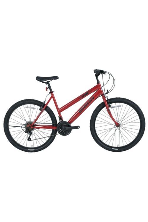 SENTIERO KADIN DAĞ BİSİKLETİ 42CM V 24 JANT 21 VİTES METALİK KIRMIZI SİYAH