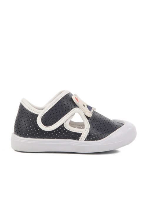 Lacivert Cırtlı Ortopedik Unisex Bebek Ayakkabı 25T101 İA
