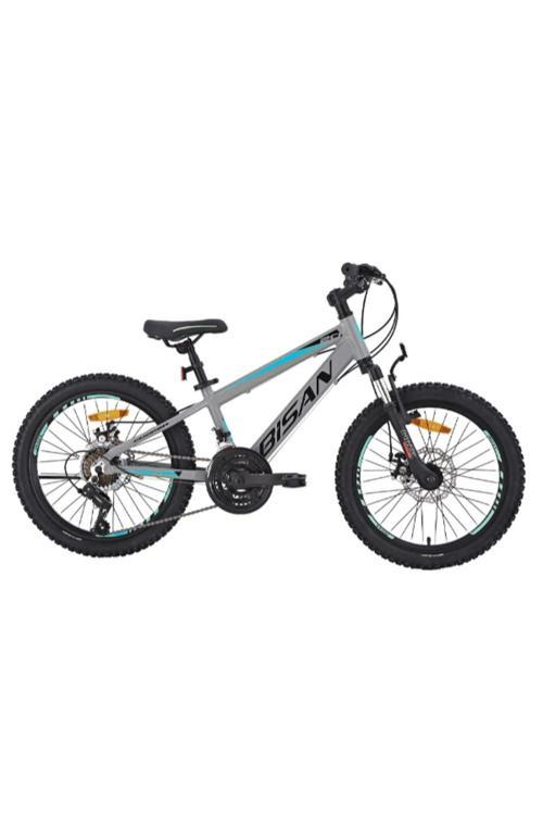 COOPER ÇOCUK BİSİKLETİ 30 CM HD 24 JANT 21 VİTES AÇIK GRİ SİYAH MAVİ
