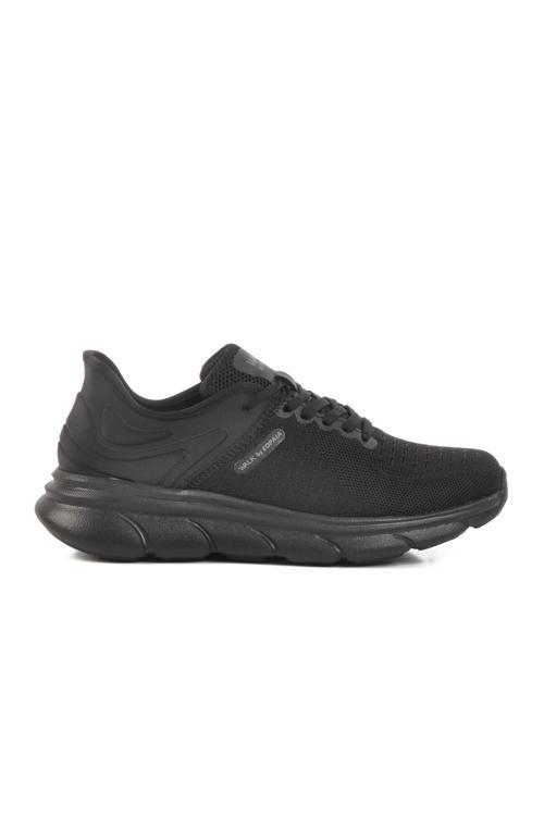 Siyah Fileli Hafif Unisex Spor Ayakkabı WL06 G
