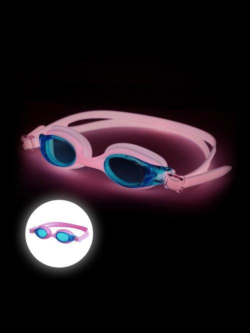 FlowGlow Parlayan Çocuk Yüzücü Gözlüğü / Pembe