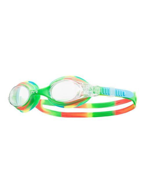 Swimple Tie-Dye Yeşil/Turuncu Çocuk Yüzücü Gözlüğü, Çocuk Antrenman Gözlük