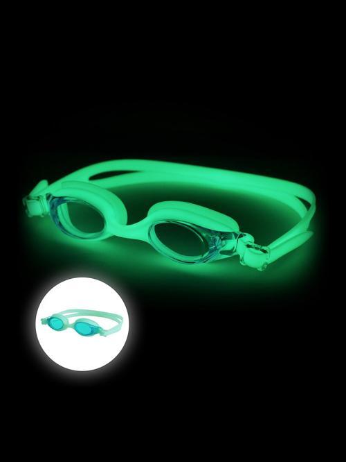 FlowGlow Parlayan Çocuk Yüzücü Gözlüğü / Yeşil