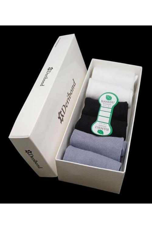 Erkek Çorap ( 6 Adet ) Bambu, Patik Çorap Çok Renkli 40-45