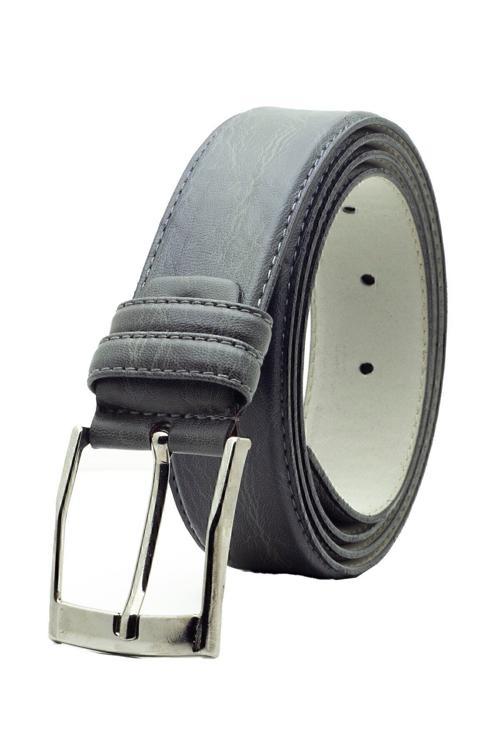 Erkek Klasik Kumaş Pantolon Kemeri Gri 105 cm