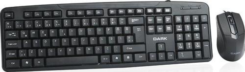 Türkçe Q Kablolu Ofis Klavye - Mouse Set Dk-Ac-Km1030