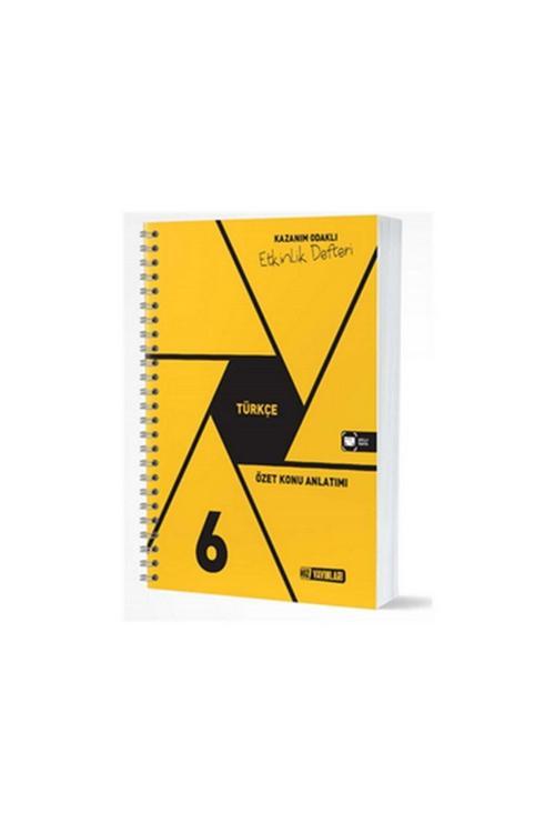 6. Sınıf Türkçe Kazanım Odaklı Etkinlik Defteri Hız Yayınları
