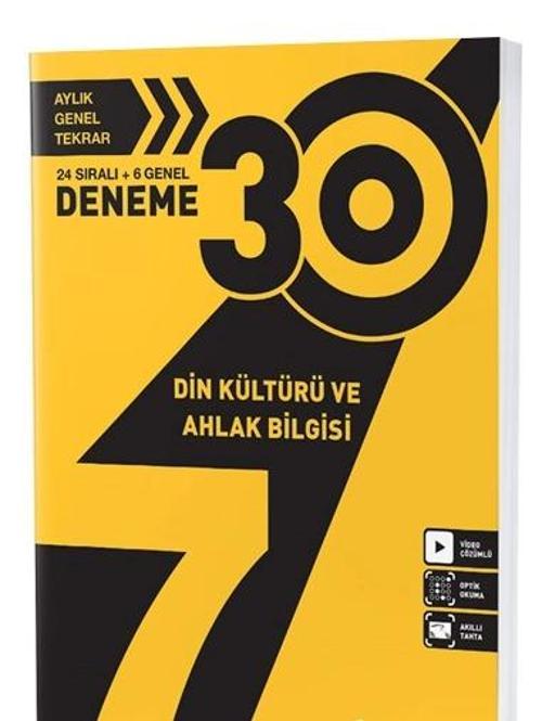 7. Sınıf Din Kültürü 30 lu Deneme Hız Yayınları