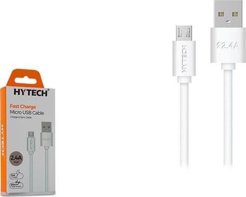 2 Metre 2.4A Micro Usb Beyaz Şarj Kablosu Hy-X89
