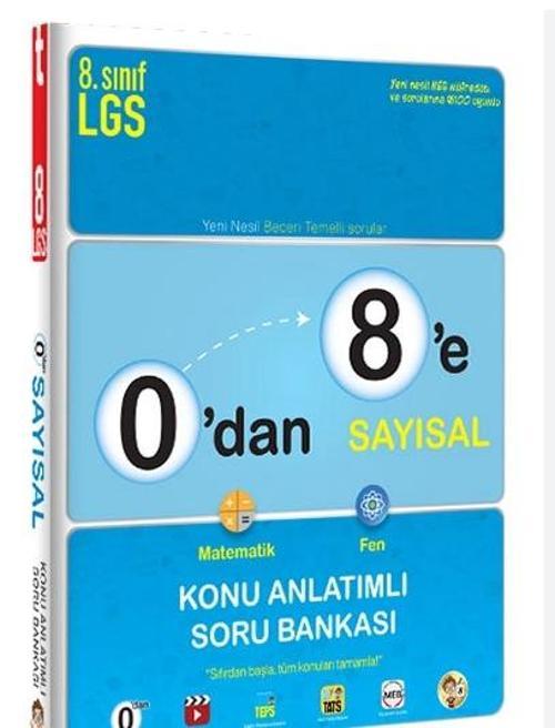 0 dan 8 e Sayısal Konu Anlatımlı Soru Bankası Tonguç Akademi