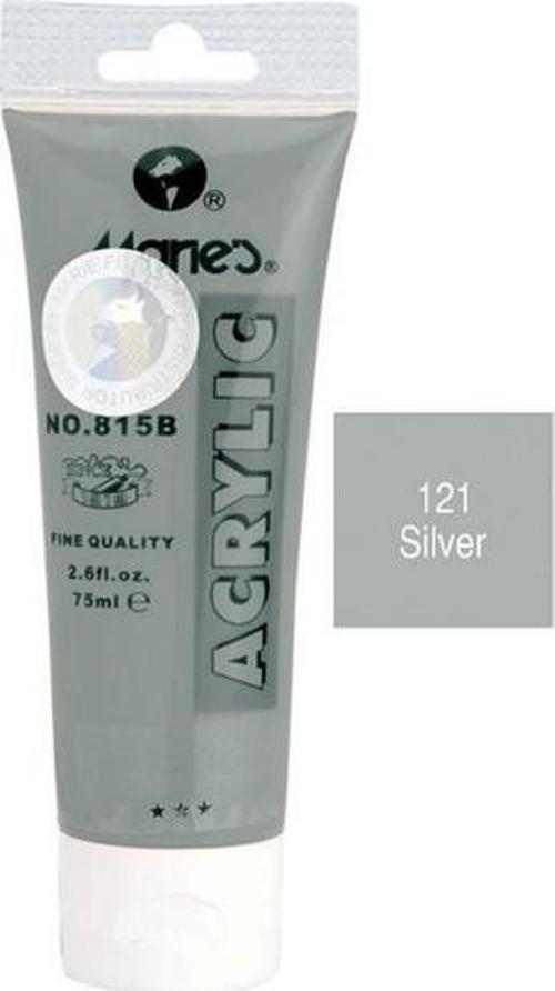 Akrilik Boya 75 Ml Silver Gümüş 815-121 MRMAR0171 (1 Adet)