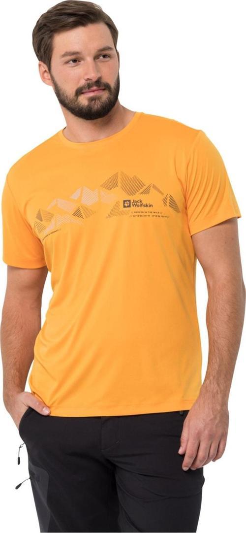 Bisiklet Yaka Turuncu Erkek T-shirt 1807183_3087 Peak Graphıc T M