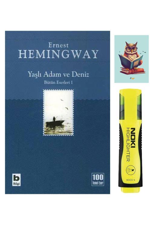 Dara Yayınları Yaşlı Adam Ve Deniz - Ernest Hemingway - Bilgi Yayınevi - Sarı Fosforlu Kalem - Defterli Seti
