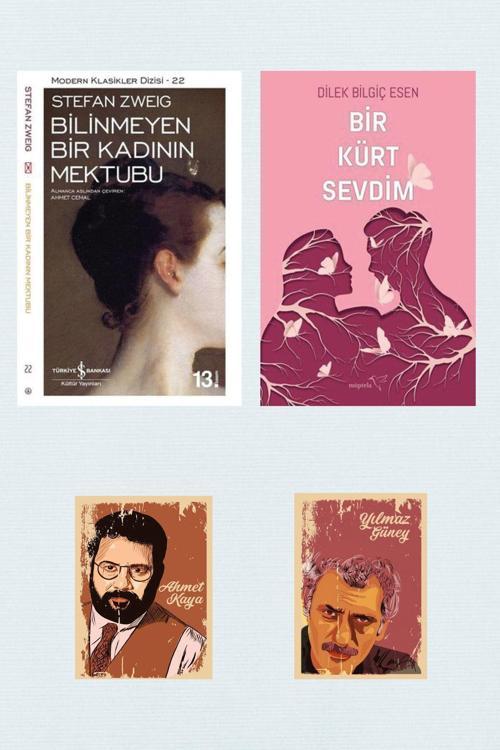 Dara Yayınları Bilinmeyen Bir Kadının Mektubu - Stefan Zweig - Bir Kürt Sevdim - Dilek Bilgiç Esen (2 Not Defterli)
