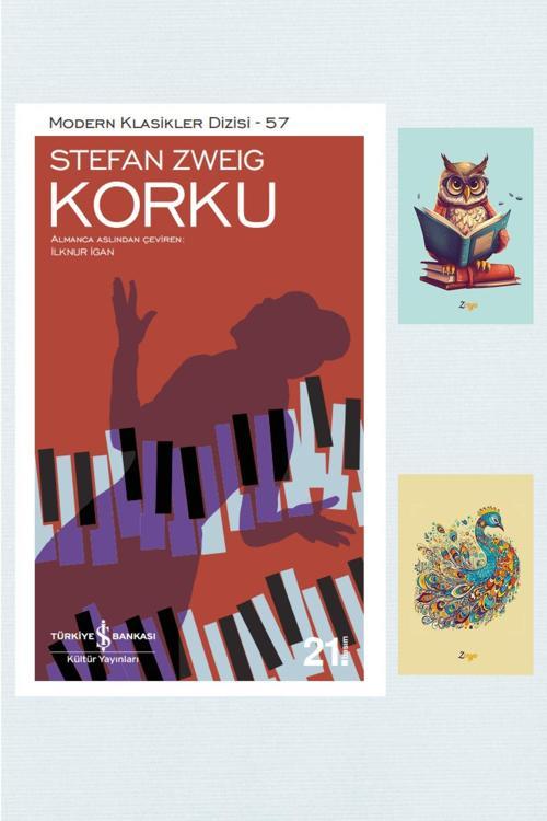 Dara Yayınları Korku - Stefan Zweig - Iş Bankası Kültür Yayınları - 9786053325017 Not Defterli Seti